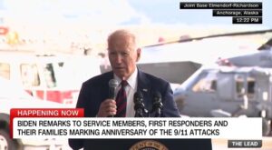 UNBELIEVABLE: Joe Biden Opens 9/11 Remarks in Alaska by Joking About His High School Ball Club (VIDEO)