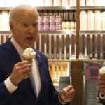 Biden Takes a Shot at Trump as He Chomps on an Ice Cream Cone (VIDEO)