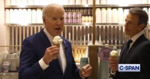 Biden Takes a Shot at Trump as He Chomps on an Ice Cream Cone (VIDEO)