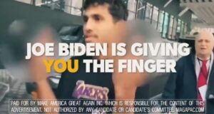 Fire: New Trump Campaign Ad  ‘Joe Biden is Giving You the Finger’ (Video)