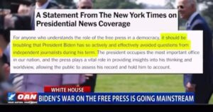 (VIDEO) Frustration Among News Organizations Grows as Biden Hides in Basement, Refuses to Speak to Press, Has Not Held a Single News Conference This Year – New York Times Calls Biden Out in Statement