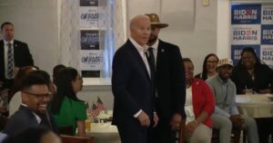Joe Biden Spins Around Looking Dazed and Confused at Campaign Event in Atlanta (VIDEO)