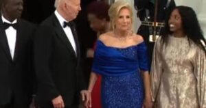What is She Wearing? Jill Biden Dons Tacky Blue Sequin Dress For Kenya State Dinner (VIDEO)