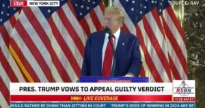 JUST IN: “We’re Going to Be Appealing This Scam… The Judge Was a Tyrant” – Trump Vows to Appeal Guilty Verdicts in Judge Juan Merchan’s Marxist New York City Show Trial (VIDEO)