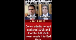 Michael Cohen Tells Court He Stole From Donald Trump – Admits He Pocketed $30,000 from Trump and Lied to Trump CEO Allen Weisselberg