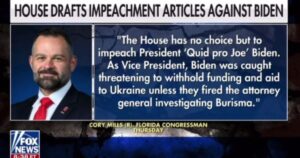 Finally! Brave House Republican Drafts Impeachment Articles Against “Quid Pro Joe” Biden – Uses Exact Same Language that Democrats Used in Trump Impeachment
