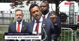 WATCH: Vivek Ramaswamy, Rep. Byron Donalds and Rep. Cory Mills Speak Outside Manhattan Court House, Slam Crooked Judge, Biden Regime, and Convicted Perjurer Michael Cohen