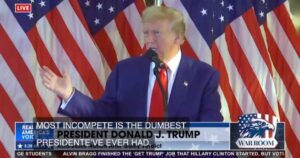 HILARIOUS! President Trump Says Joe Biden is “The Worst, The Dumbest, Most Incompetent, and Most Dishonest President We’ve Ever Had” and Slams J6 Witch Hunt, Liz Cheney, “Crying Adam Kinzinger” (VIDEO)