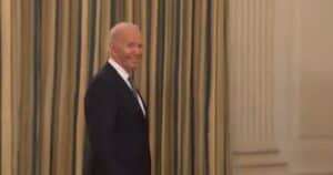 PURE EVIL: Dictator Biden Smirks When Asked About Trump Being a Political Prisoner by the Regime (VIDEO)