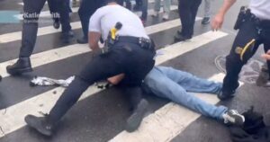 WATCH: Police Smack Around Violent Anti-Israel Agitators in Brooklyn