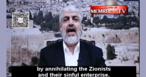 Hamas Leader Thanks Student Protesters For Being Part of Oct. 7 ‘Flood’ to Annihilate Jews (Video)