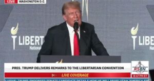 “Give Me Liberty or Give Me Death” – Trump Brings Down the House at Libertarian Convention Promising to Save America from the “Evil Doctrine” of Marxism (VIDEO)