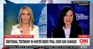 Democrat Gov. Whitmer Conveniently Loses Her Connection as CNN’s Dana Bash Asks Her About Hunter Biden’s Criminal Gun Trial (VIDEO)