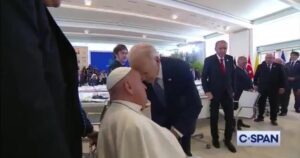 National Embarrassment: Joe Biden Bumps Heads with Pope Francis at G7 (VIDEO)