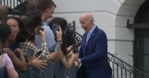 YIKES! Joe Biden Makes a Beelines for the Kids at the White House Congressional Picnic (VIDEO)