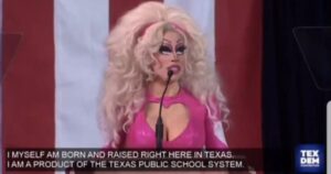 Deranged Drag Queen Speaks at Texas Democratic Convention, Pushes Trans Youth Propaganda (VIDEO)