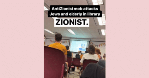 Violent Anarchist Mob Attacks Jews and Elderly in Asheville, NC and Drags Them from Library for Filming Anti-Zionist Session (VIDEO)
